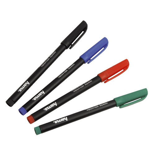 Bút dạ Hama CD/DVD Marker, set of 4 pieces, black-red-blue-green