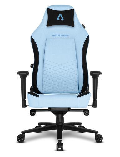 Ghế được lót Alpha Gamer Alegra V2 Ghế chơi game đa năng Mặt màu đen, màu xanh lơ