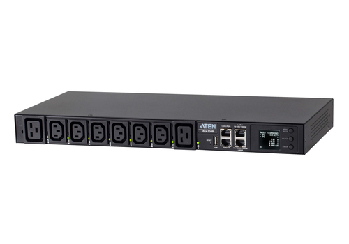 Đơn vị phân phối điện (PDU) ATEN PG6308G-AT 8 ổ cắm AC 1U màu đen