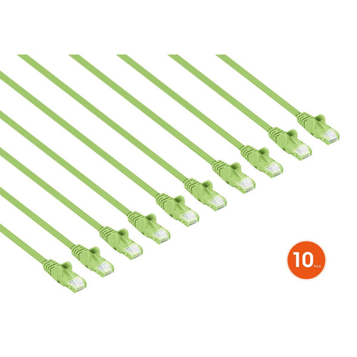 44d0ab4269fda2e244e6afc284246a546cb59868.jpg Dây cáp mạng Intellinet 744638 Xanh lá cây sáng 2 m Cat6 U/UTP (UTP) Tròn