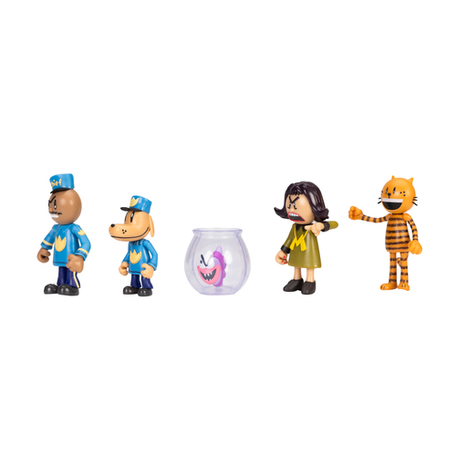 Đồ chơi mô hình cho trẻ em Dog Man Movie Multipack Set