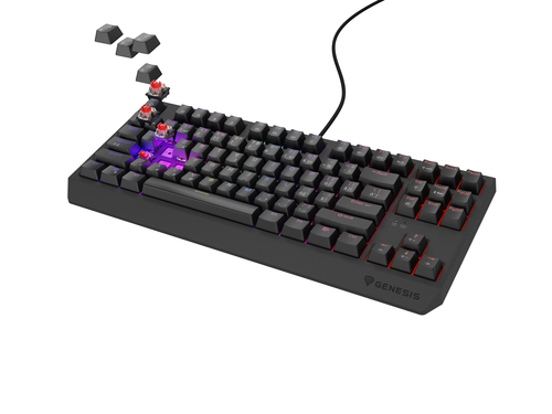 4629243b513b20d27b98c31f0cafda3688532d4f.jpg Bàn phím GENESIS Thor 230 TKL CZ SV Outemu Red Chơi game USB QWERTY Tiếng Tiệp Khắc, Tiếng Slovak màu đen