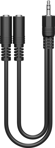 Cáp âm thanh Qixo QXJACK35MF02MK 0,22 m 3.5mm màu đen