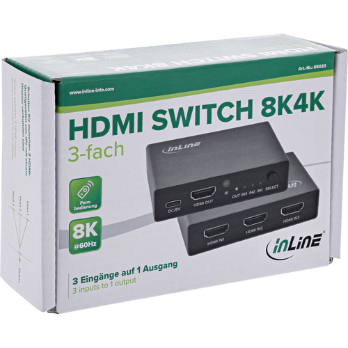 Bộ chuyển mạch video InLine 65020 HDMI