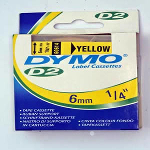 Máy bấm nhãn DYMO 6mm Yellow D2 Tape 60614