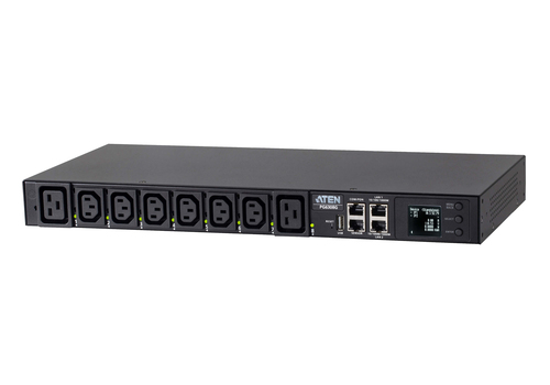 Đơn vị phân phối điện (PDU) ATEN PG6308G-AT 8 ổ cắm AC 1U màu đen
