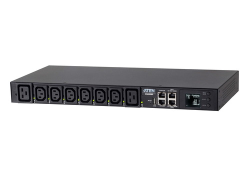 Đơn vị phân phối điện (PDU) ATEN PG8308G-AT 8 ổ cắm AC 1U màu đen