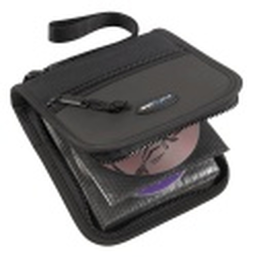 Hộp đựng đĩa quang Targus CD Case Sports Line black Nylon 24xcds màu đen