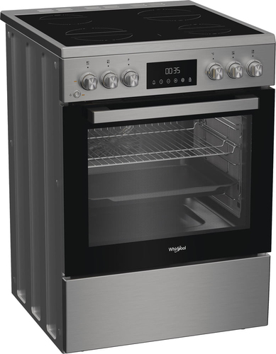 Bếp Whirlpool W6V8LCSX đứng độc lập Chạy bằng điện Gốm Thép không gỉ