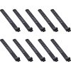 Dây buộc cáp InLine 59972A Dây gút cáp dạng nấc thang Silicôn màu đen 10 chiếc