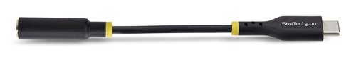 Cáp âm thanh StarTech.com USBCAUDIO2 0,127 m USB Type-C 2.0 3.5 mm màu đen