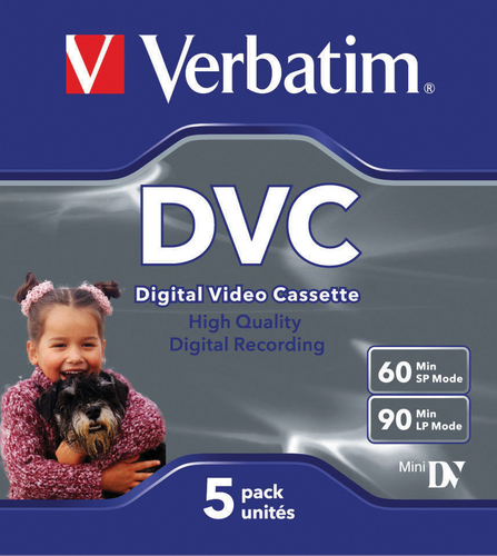 Băng từ cassette Verbatim Digital Video Cassette 60 Min 5 Pack Băng video cassette 5 chiếc