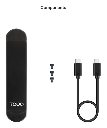 Hộp đựng ổ cứng TooQ TQE-2240B Hộp đựng ổ cứng Vỏ SSD màu đen M.2