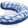 Ghế nằm nổi dùng cho hồ bơi & bãi biển Bestway 43922 màu xanh lơ, màu trắng Hoa văn PVC Ghế nổi