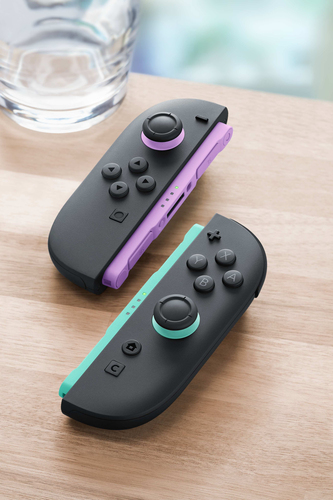 Đồ chơi điều khiển từ xa Nintendo Joy-Con 2 màu đen, Xanh lá cây sáng, màu tím Bluetooth Gamepad Analog / Số Nintendo Switch 2