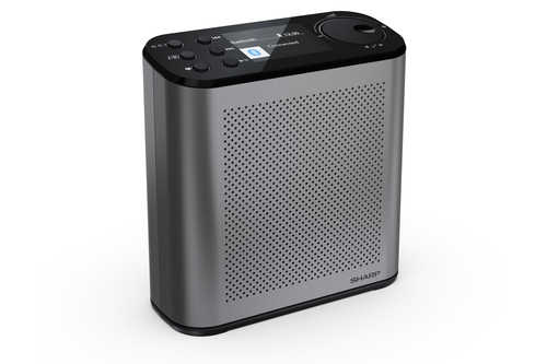 Radio Sharp Osaka Xách tay Kỹ thuật số màu xám