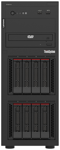 Máy chủ Lenovo ThinkSystem ST250 V3 Tower Intel Xeon E E-2468 2,6 GHz 16 GB DDR5-SDRAM 500 W