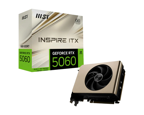 Card đồ họa MSI GeForce RTX 5060 8G INSPIRE ITX OC NVIDIA 8 GB GDDR7
