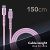 Cáp Cellularline USBDATAUBR5AC2C15P USB USB 3.2 Gen 1 (3.1 Gen 1) 1,5 m USB C 100 W màu hồng