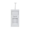 Hộp đấu dây điện Lanview LVN-CAT6-1OUT-UTP-UK RJ-45 màu trắng