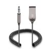 Cáp âm thanh Cellularline BLUETOOTH RECEIVER CABLE 3.5 JACK CONNECTOR AND USB-A PORT 0,15 m 3.5mm USB Type-A màu đen