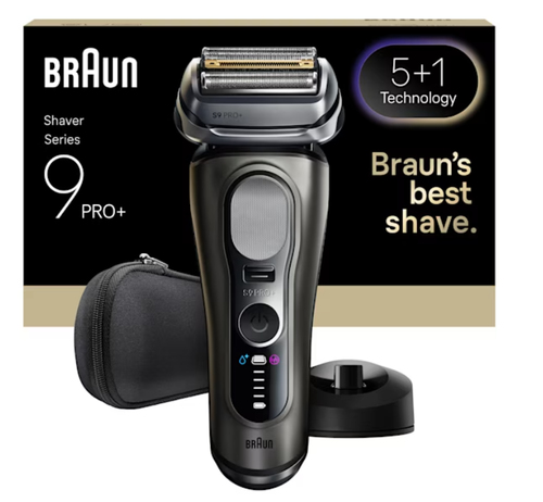 Máy cạo râu Braun Series 9 Pro+ 9615S lưỡi lá Bộ tỉa màu đen, màu xám