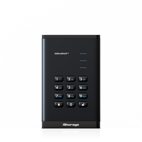 54ebd6d64f12af3cb429aece055bf443c76467ab.jpg Ổ cứng SSD gắn ngoài iStorage diskAshur3 1 TB USB Type-C 3.2 Gen 1 (3.1 Gen 1) màu đen