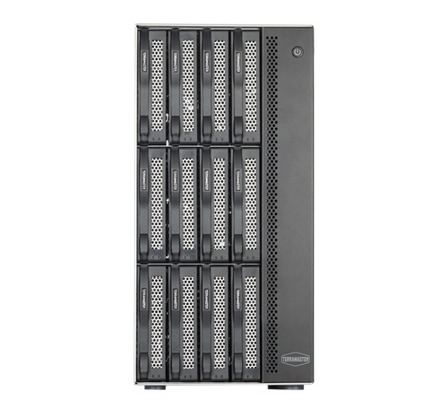 Máy chủ lưu trữ TerraMaster T12-423 NAS Máy tính để bàn Intel® Celeron® N5095 8 GB DDR4 0 TB màu xám
