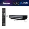 Tivi màn ảnh rộng Hisense PX3 Máy chiếu siêu gần 2800 ANSI lumens UHD 4K (3840x2160) màu đen, màu ghi sẫm