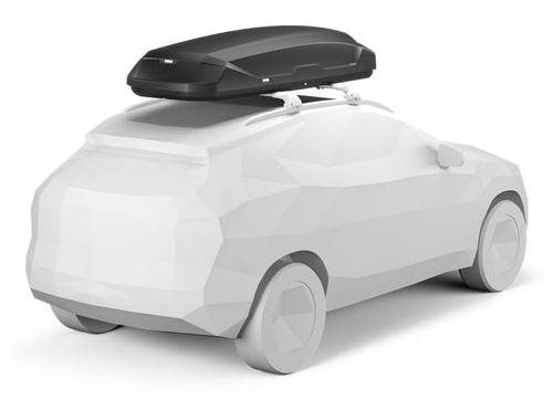 Giá để đồ nóc xe hơi Thule Pulse 2 L Hộp đựng đồ gắn nóc xe màu đen