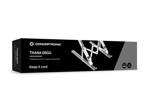 Giá đỡ laptop Conceptronic THANA04S Giá đỡ laptop Giá đỡ máy tính xách tay Bạc 39,6 cm (15.6″)