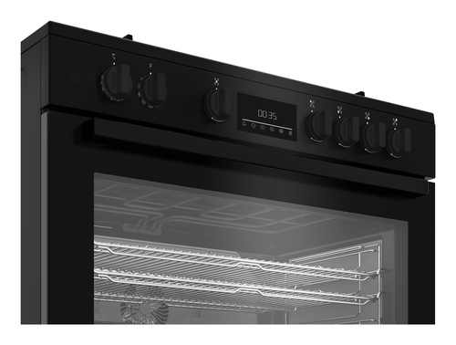 Bếp Beko BGM 11226 EB đứng độc lập Chạy bằng điện Khí ga màu đen