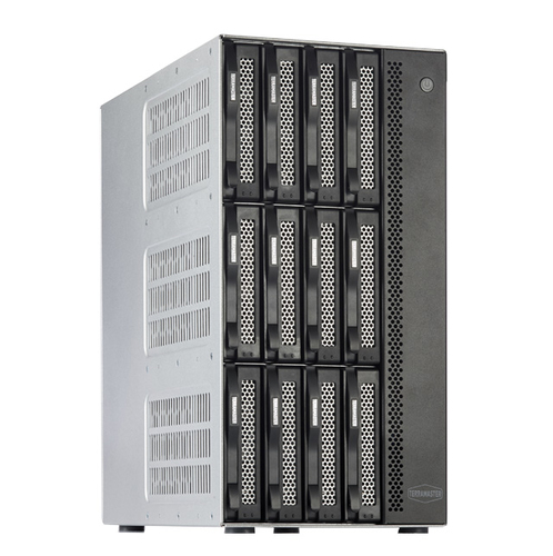 Máy chủ lưu trữ TerraMaster T12-423 NAS Máy tính để bàn Intel® Celeron® N5095 8 GB DDR4 0 TB màu xám