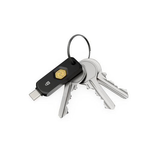 5ac676868a1df3aec8fabe0b204ac57792ea059a.jpg Đầu đọc dấu vân tay Kensington VeriMark NFC+ USB Type-C màu đen