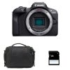 Máy ảnh kỹ thuật số Canon EOS R100 + Sac + Carte SD 8 Go MILC 24,1 MP CMOS 6000 x 4000 pixels màu đen