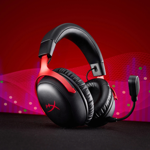 HyperX Cloud III S – Tai nghe chơi game Không dây (Đen/Đỏ)