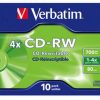 Đĩa CD trắng Verbatim CD-RW 4x 700 MB 10 chiếc