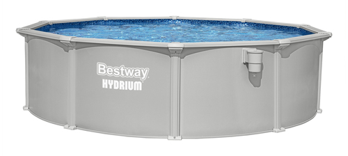 Hồ bơi nổi Bestway 56384 / 26 Hồ bơi gắn khung Vòng tròn 17430 L màu xám