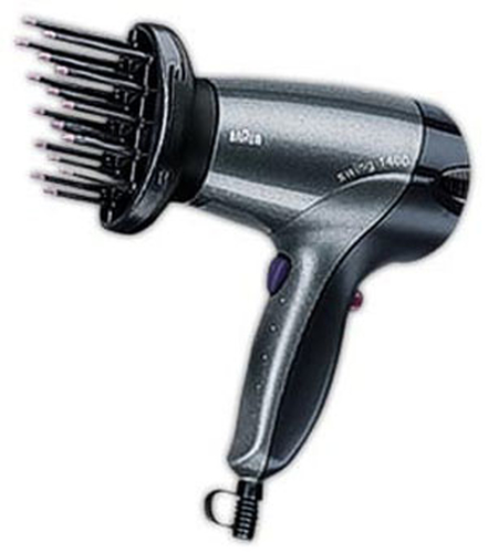 Máy sấy tóc Braun BC 1400 V2 Hairdryer 1400 W Antraxit, Bạc