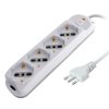 Ổ cắm kéo dài Techly IUPS-PCP-416A 1,5 m 4 ổ cắm AC Trong nhà màu xám, màu trắng
