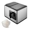 Dụng cụ làm đá viên MEDION MD 11960 Máy làm đá viên tích hợp/độc lập 15 kg/24h màu đen, Bằng kim loại, Thép không gỉ