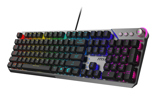 6396beaefff8ea26ba9a7fbdd692042527a15c1d.jpg Bàn phím MSI STRIKE 600 SILENT Chơi game USB QWERTY Tiếng Tây Ban Nha màu đen