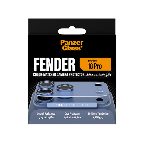 PanzerGlass ® Fender Camera Lens Protector Shades of Blue iPhone 18 Pro Miếng dán màn hình trong suốt 1 chiếc