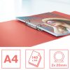 Bìa còng Esselte 628435 A4 màu san hô, Mờ