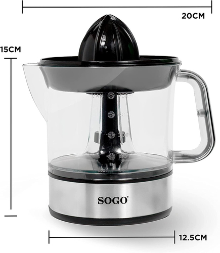 66297ef68ba3936cd8dfa44aafc94dd9a551380d.jpg Máy vắt cam Sogo EXP-SS-5222 0,7 L 40 W Bạc