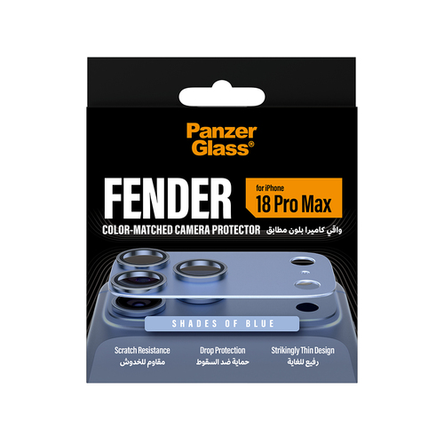PanzerGlass ® Fender Camera Lens Protector Shades of Blue iPhone 18 Pro Max Miếng dán màn hình trong suốt 1 chiếc