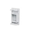 Hộp đấu dây điện Lanview CAT6a UK 50*25 UTP Single Module Can be Fitted with Keystone White RJ-45 màu trắng