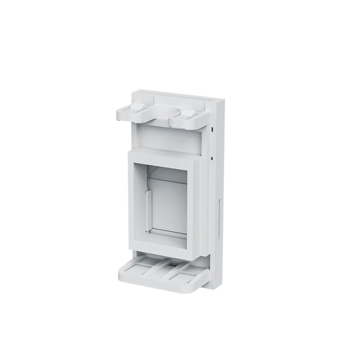 Hộp đấu dây điện Lanview CAT6a UK 50*25 UTP Single Module Can be Fitted with Keystone White RJ-45 màu trắng
