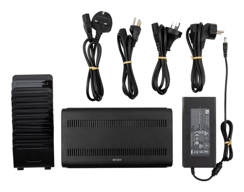 Kệ/giá của trạm sạc pin Lindy 73447 Đứng Nhựa Việt quất
