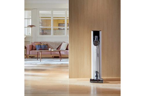670e3c11ed3b6c943496f0442a8cf001fec30069.jpg Máy hút bụi dạng đứng & chổi điện LG A9T-ULTRA2C Máy hút bụi 2 trong 1 dạng cây Pin Khô&ướt HEPA Không túi đựng 0,44 L 210 W màu be